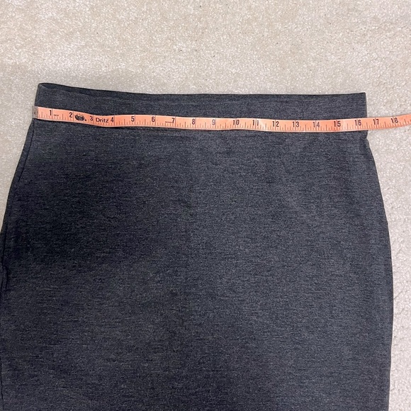 Heather Gray Pencil Skirt - Picture 2 of 6